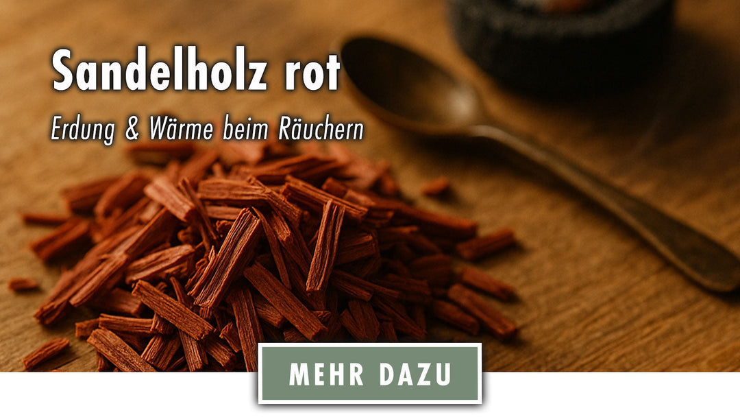 Sandelholz rot – Erdung & Wärme beim Räuchern
