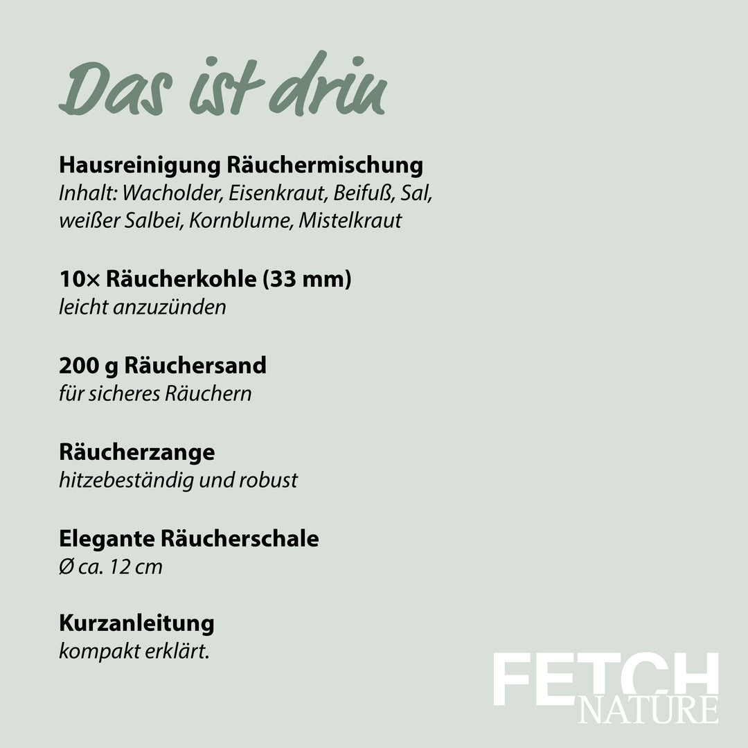 Hausreinigungs Räucherset – Komplettes Set